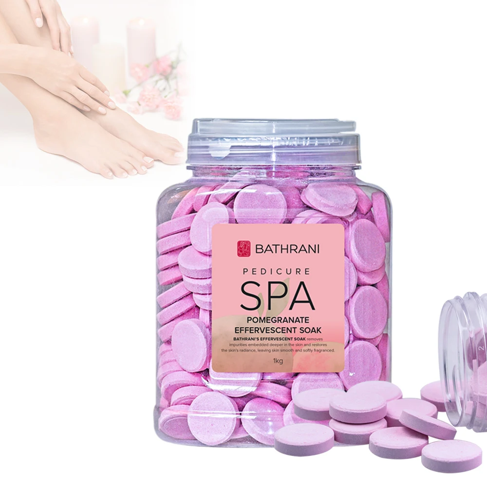 Оптовая продажа, гранатовый аромат, отмачиваемая ванна, таблетки, педикюр, уход за ногами, спа