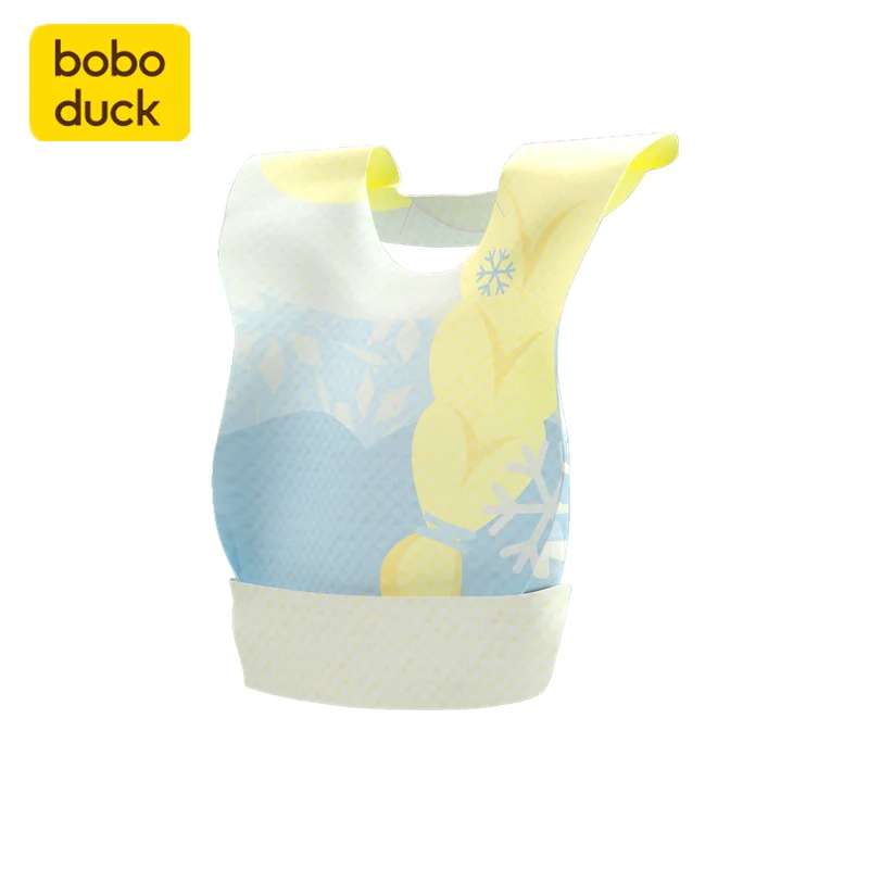 Boboduck Baby Feeding Supplies Soft Baby Cute Disposable Bibs