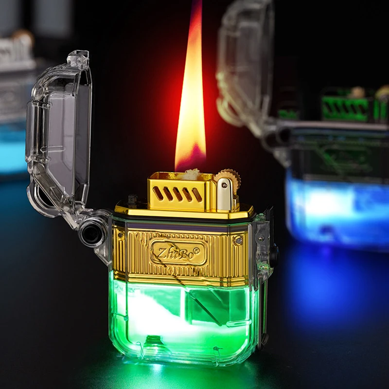 New products Waterproof Metal designer kerosene lighters in outdoor