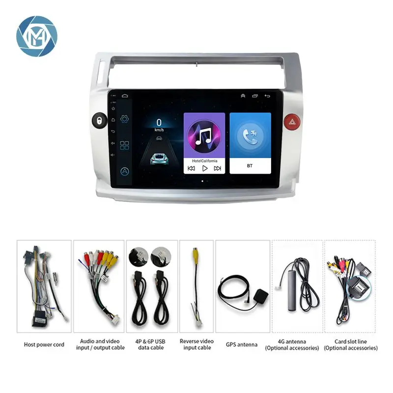 HD Screen Head Unit For Citroen C4 C-Triomphe C-Quatre 2004 - 2014 Car Radio Player Android GPS Navigation Carplay 4G Video