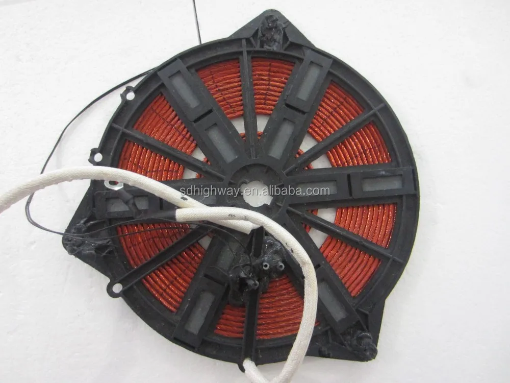 High Frequency 125KHZ IC Card Reader RFID Loop Antenna 0.2mm 1mh Inductance 40mm Round Coil Antenna