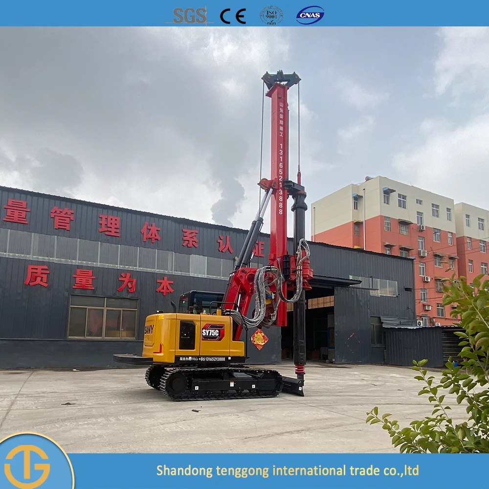 Hot Sales 15 m Depth Mining Rock Piling Driver Open-Pit Crawler Type Mine Core Dth Drilling Rig