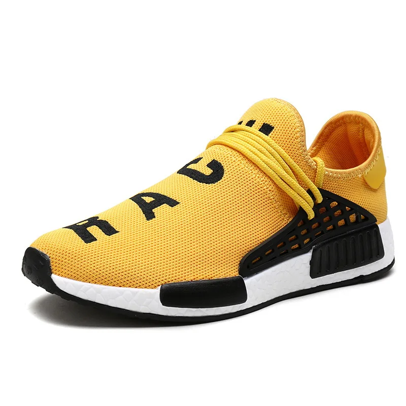 Alibaba China Supplier Custom Brand Big Size Human Race Breathable Men NMD Shoes Women Asia Fashion Sports Shoes