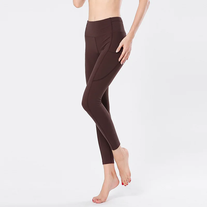 Womens High Waist Neon Jacquard Printed Seamless Yoga Pants Slimming Fitness Gym Muscle Leggings