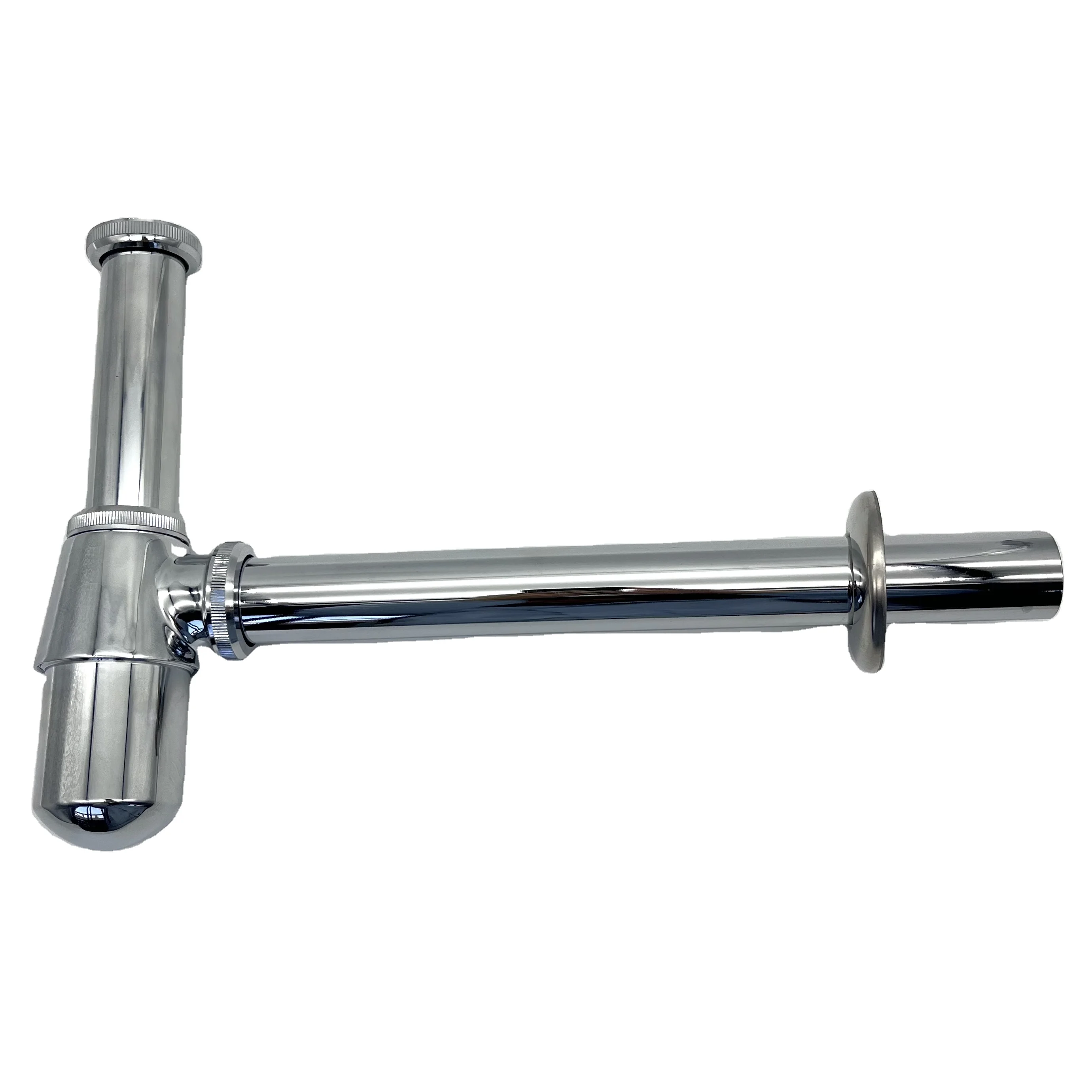 Wholesale High Quality Round Brass Chrome Plate Trap Siphon Basin Sink Water Drains Bottle
