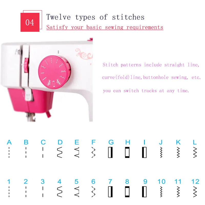 Home electric mini sewing machine supports battery function