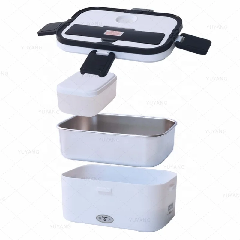 Electric Lunch Box 80W Heating Food Warmer Heater 1.8L Larger Capacity 3 In 1 Portable Heated Lunch Boxes for Adults