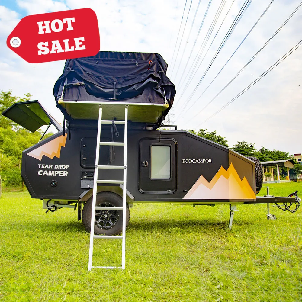 Manley New Cheap Small Light Utility Teardrop Camper Camping Travel Trailer Travel Small