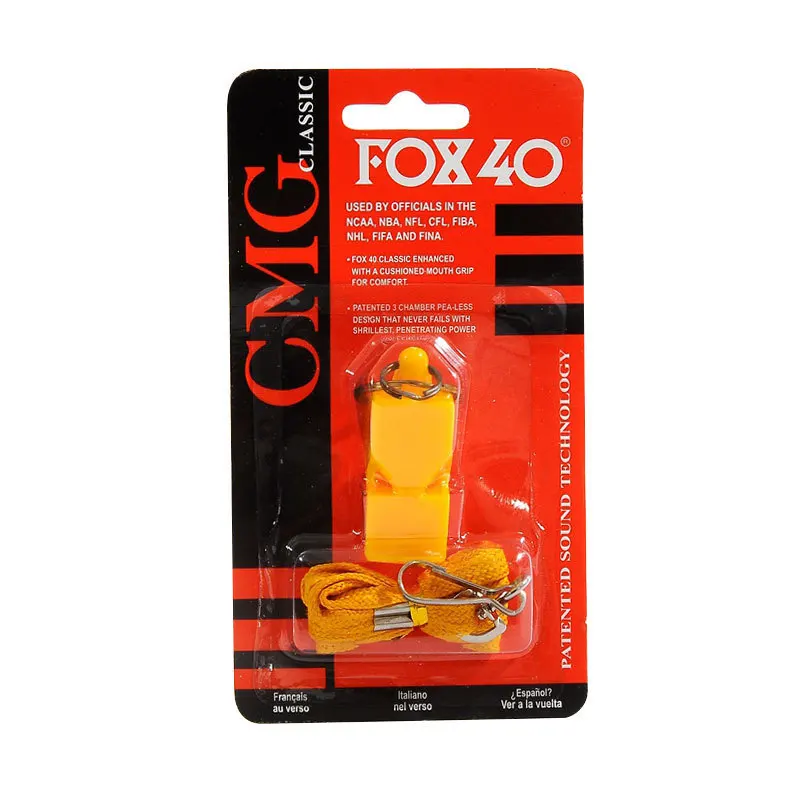 2022 Outdoor Emergency Referee plastic FOX-40 Whistle With Blister Card Packing