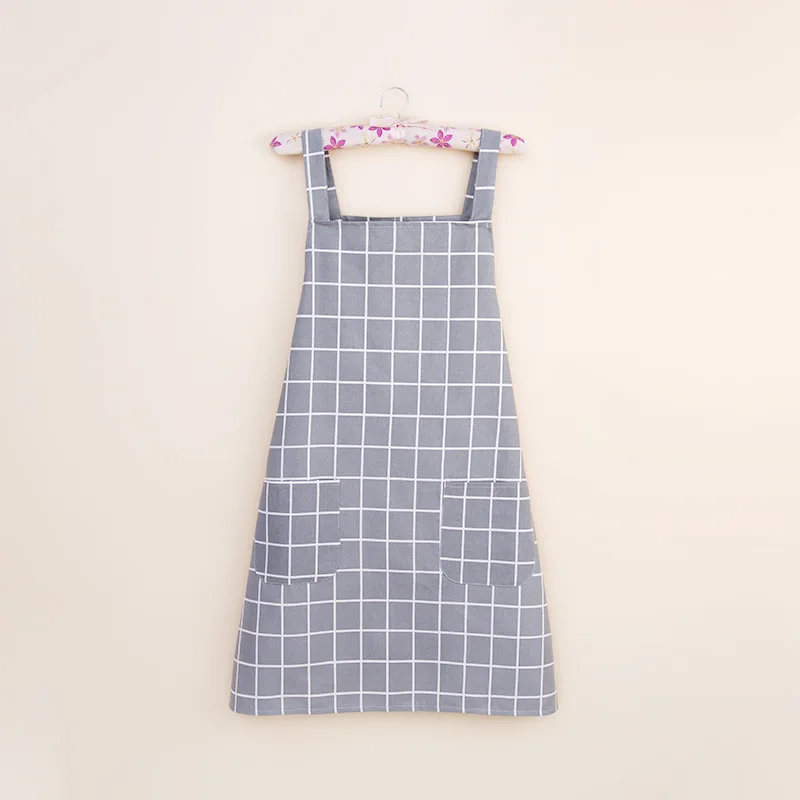 
Pastoral style Print Basic Cotton Kitchen Chef Apron For Women 