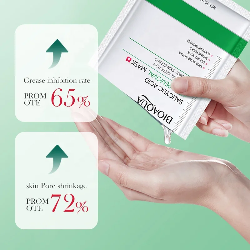 Best Facial Mask Centella Asiatica Soothes Reddened Skin Salicylic Acid Anti-Acne Face Mask Facial Sheet Mask Manufacturer