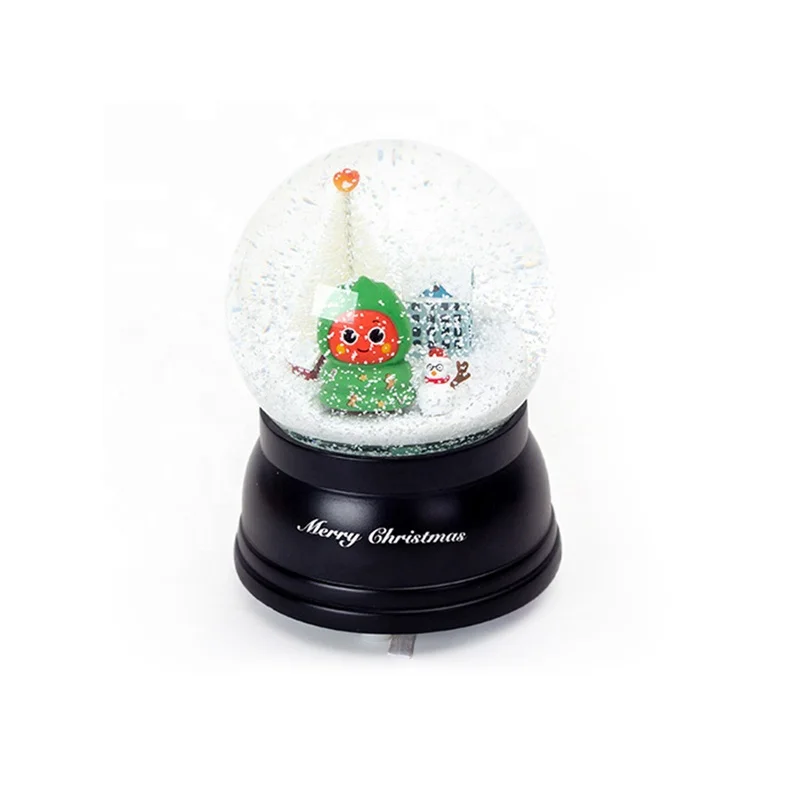 Custom Large  Christmas Resin Charms Glass Snow globe Logo Customized Snow globe Durable High Quality For Holiday Decoration