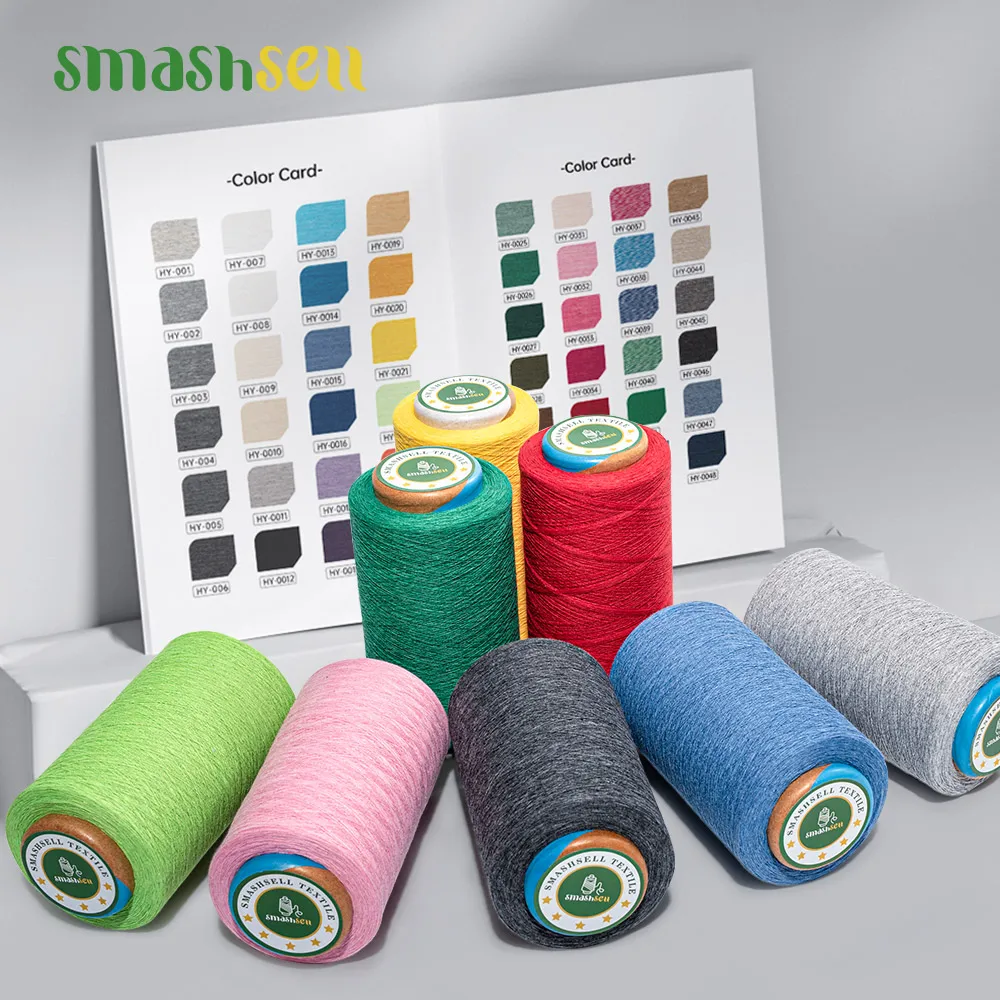 100g hand knitting cotton yarn wholesale organic carded cotton manufacturer yarns for knitting socks fabric recycled cotton yarn