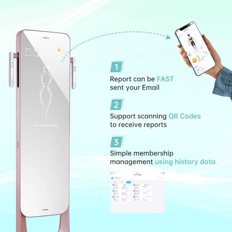 U+300 Scan Health Multi Measurement Devices Sensors Biomechanics Gait Inbody Analyser Device Fat Detection Body Scanner Machine