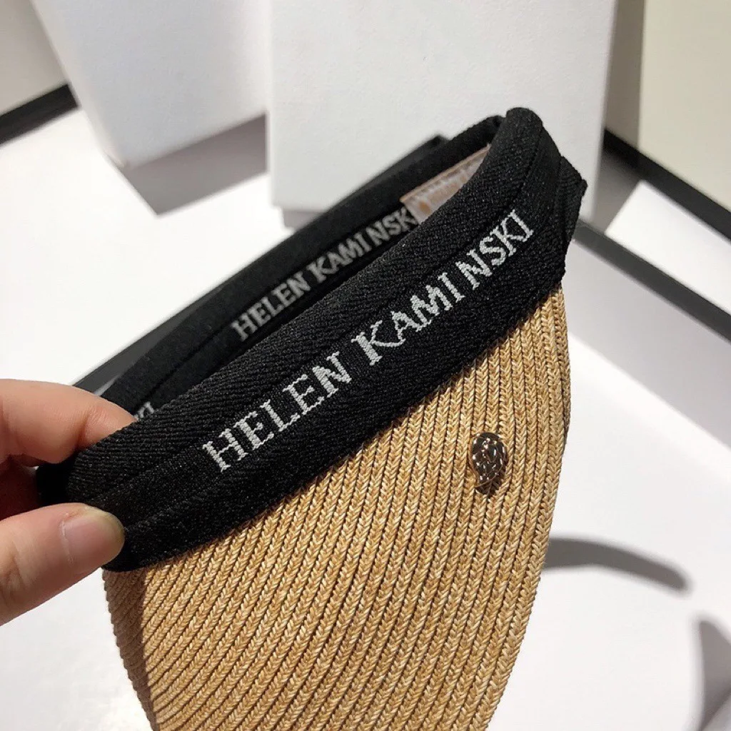 Visor Hat Summer Letters Raffia Grass Hairband Empty Top Hat Vacation Ponytail Outdoor UV Protection Cap Sun Straw Visor