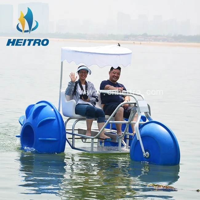 water park outdoor best price and quality 3 wheels water bicycle water tricycle bike pedal boat for sale