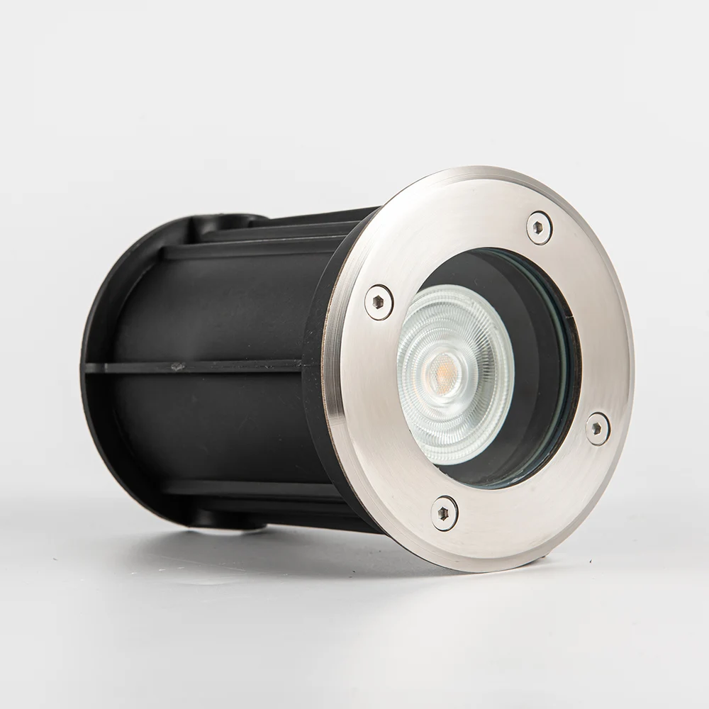 5W IP65 Waterproof Outdoor Garden LED Light Aluminum Body Ground Lamp with Gu10 Socket for Lawn Landscape AC Power Supply