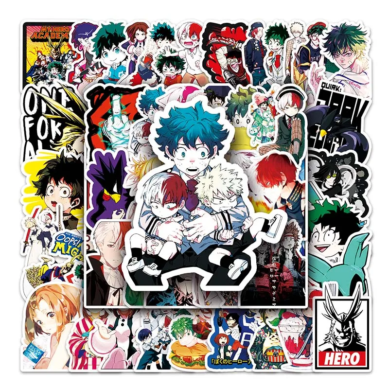 52 шт. уникальный персонаж Midoriya Izuku водонепроницаемый компьютер мой герой Академия аниме стикер