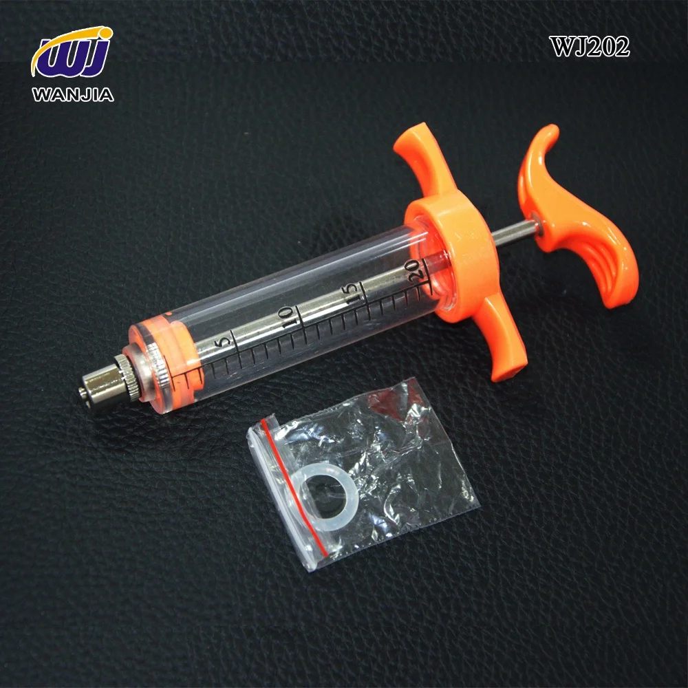 
WJ202 20ml TPX plastic steel syringe 