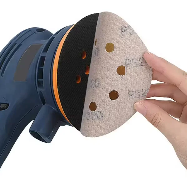 Multi-Holes Yellow Ceramic Film Hook and Loop Sanding Disc