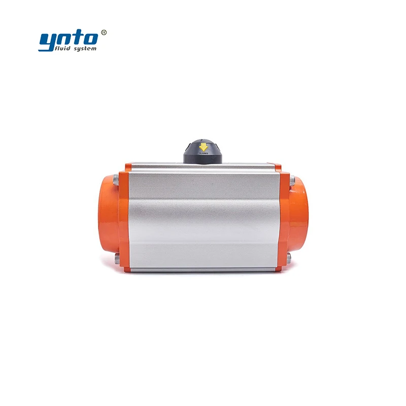 YNTO Aluminum Alloy 90 Degree Rotary Pneumatic Valve Actuator Spring Return Double Acting Pneumatic Rotary Actuator