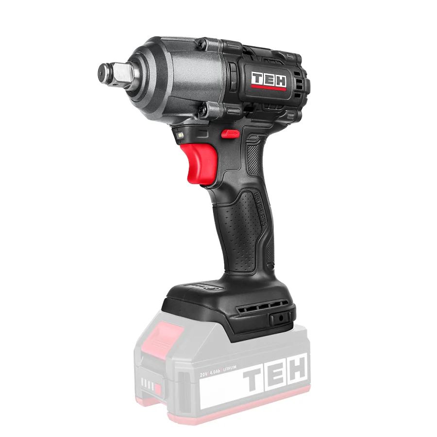 TEH Wireless Impact Wrench Brushless Electric Wrench High Torque Lithium-ion Shelf Worker Heavy-duty Auto Repair