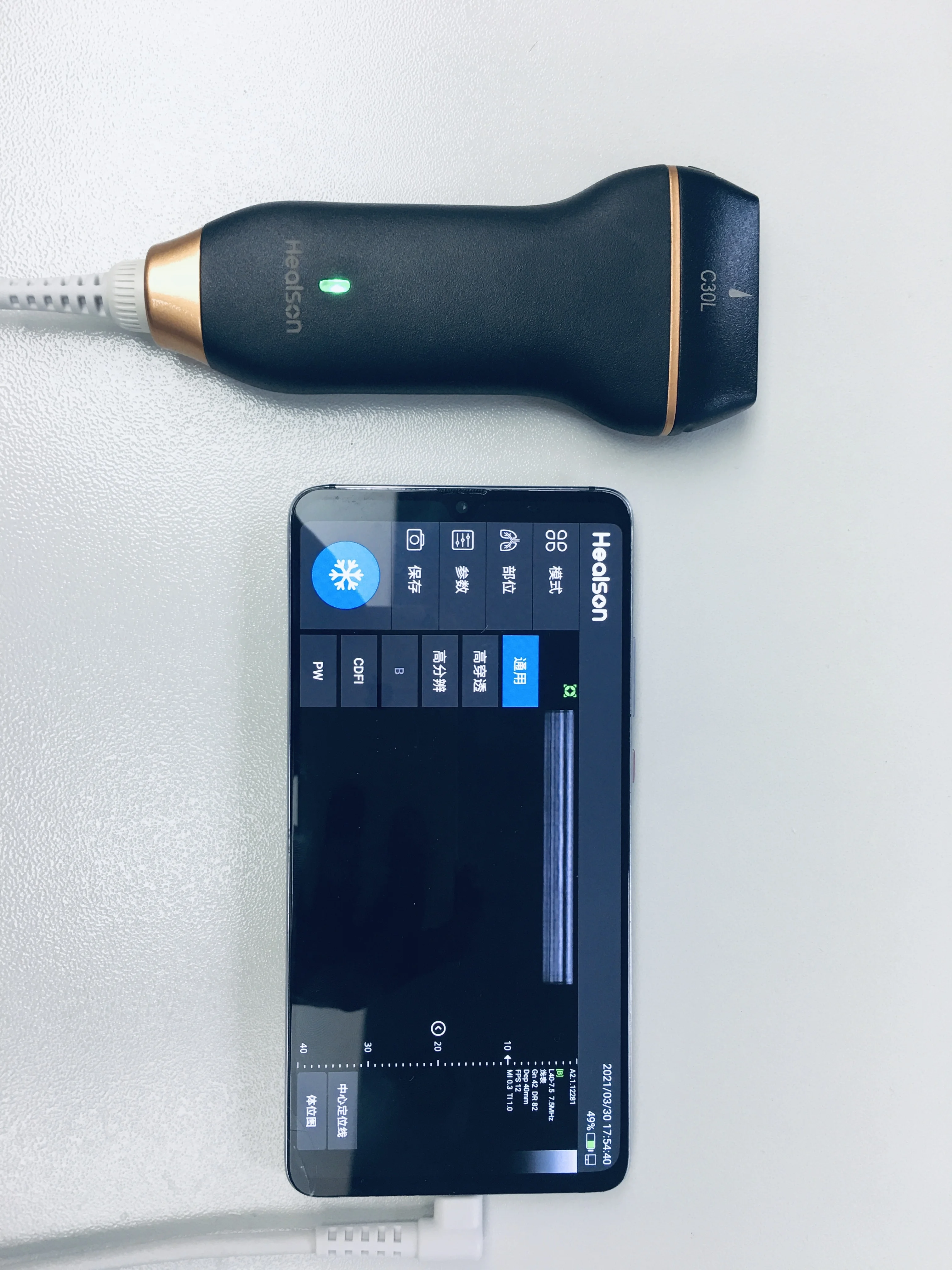 Healson C30 линейный Портативный Цветной Допплер USB смартфон ультразвуковой аппарат