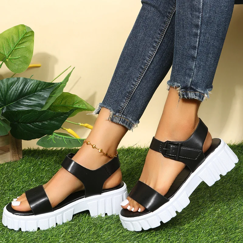 Women Sandals 2022 New Platform Sandals For Summer Wedges Shoes Women Platform Heels Sandalias Mujer Luxury Summer Flip Flops