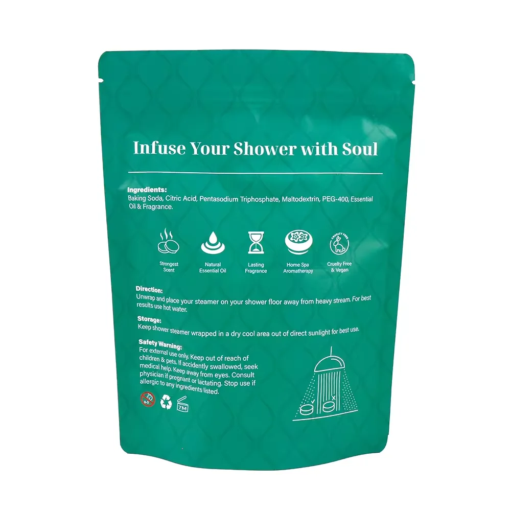 Bodynurse Vegan Essentl Oil shower bomb Aromatherapy Eco-friendly eucalyptus Bag shower steamers for bath and body fizzy steamer