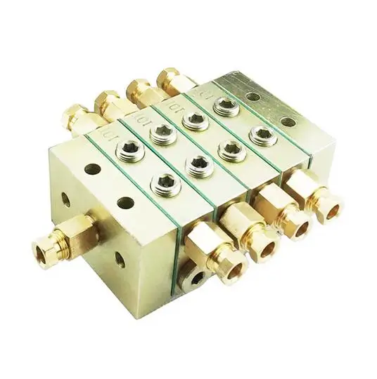 Progressive Feeder Lubricating Grease Distributor Separator Valve 8 outlet JPQ-1000-8 For Lubrication System CNC Machine