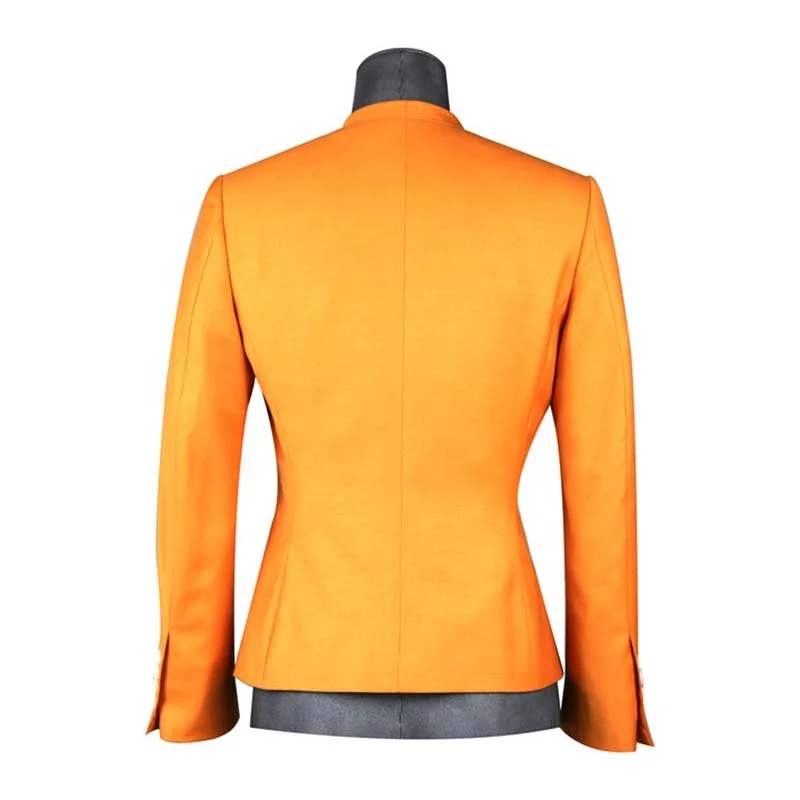 Классический костюм Блейзер Женская обтягивающая Женская деловой костюм комплект различных ткань верха по индивидуальному заказу 1 комплект повседневной жизни зубчатый защитный чехол для мобильного телефона