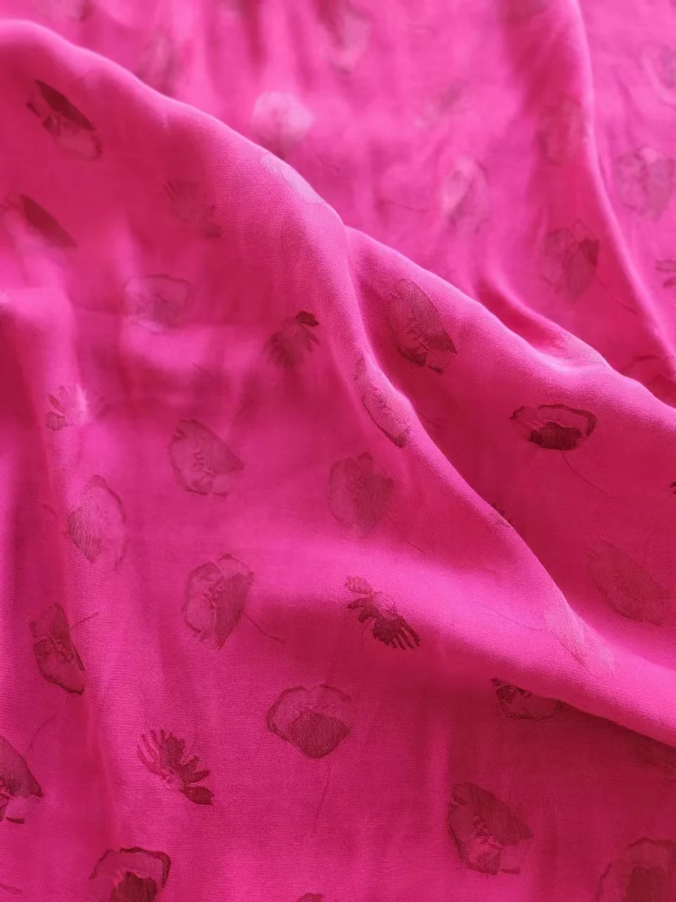 import fabric cupro rayon jacquard fabric for women garment