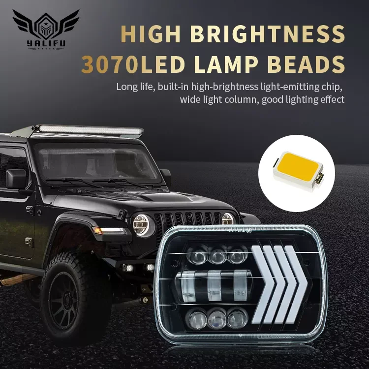Hot sell Waterproof 7 Inch Square Auto Lighting Work Lamp LED work light for all cars