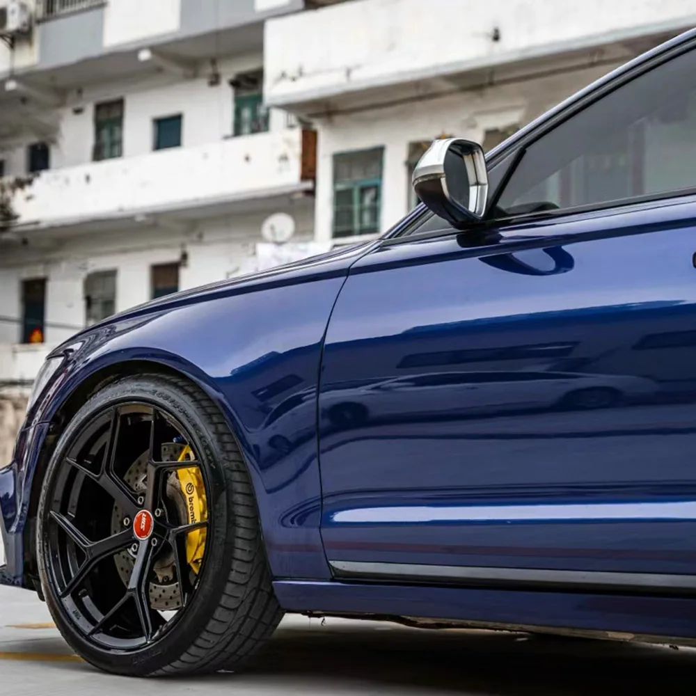 WRAPMASTER 1.52*18meter Super Gloss Crystal Night Blue Vehicle Wrap Car Wrapping Film