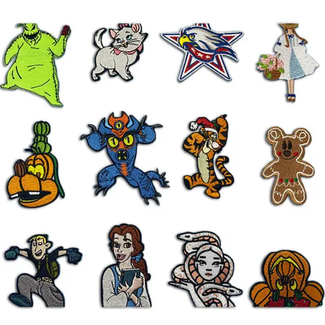 Custom badges embroidery iron on rock band patches