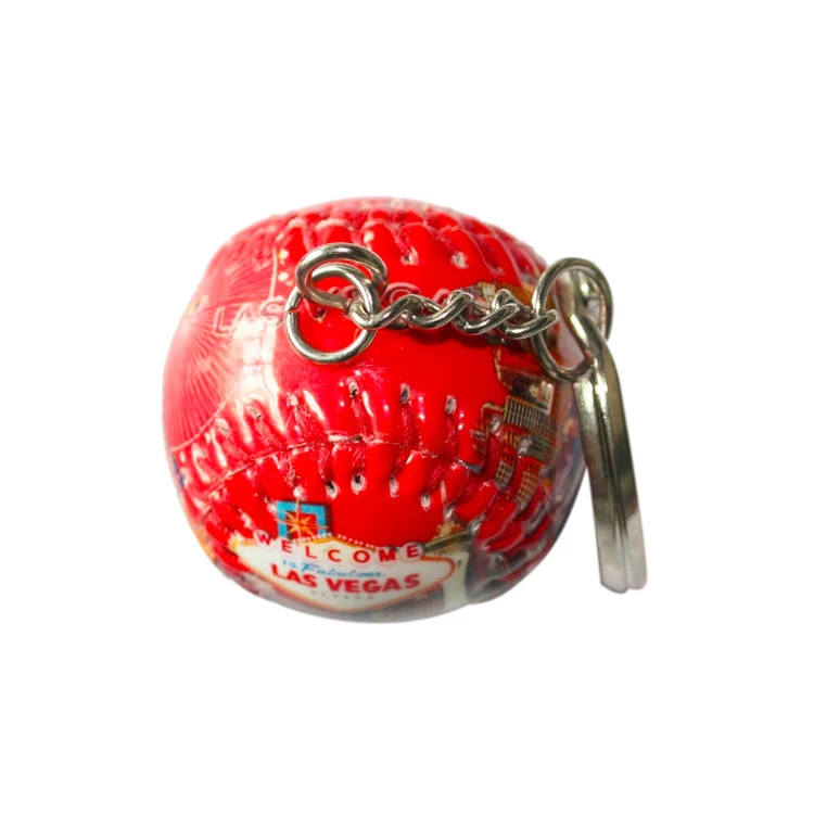 wholesales custom promotional pendant sports souvenir simulation baseball keychain