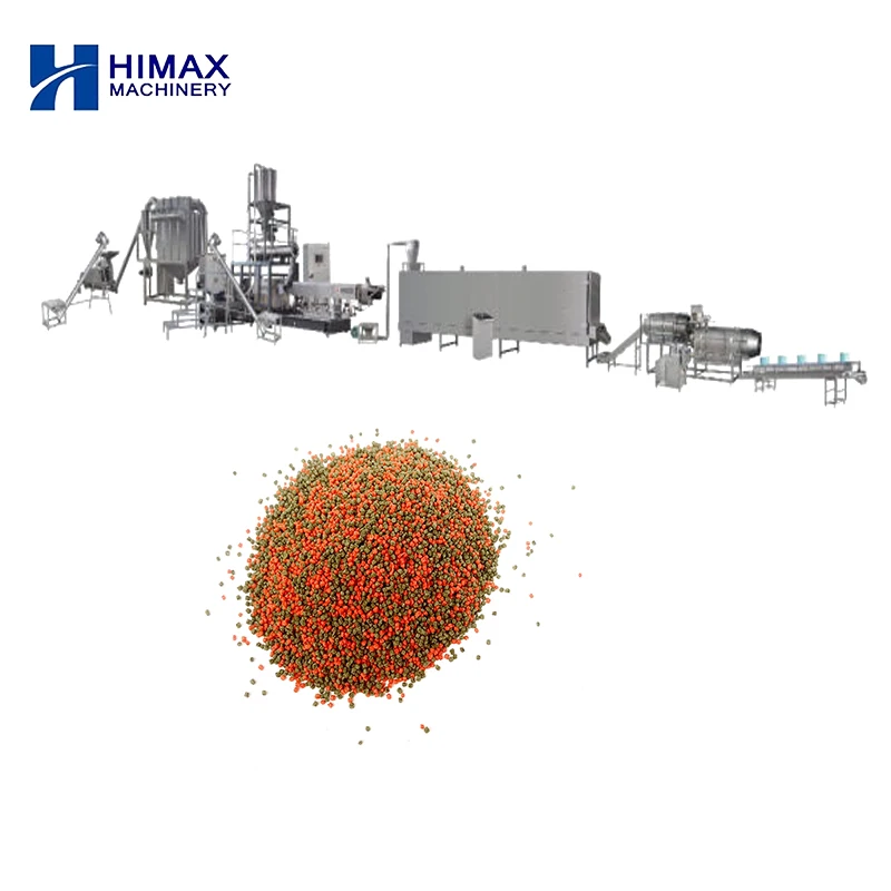 Efficient fish feed Twin screw extruder fish food making machine fish feed equipment
