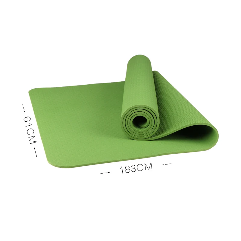 Pilates Foldable With Carrying Strap Eco Friendly TPE Yoga Mat