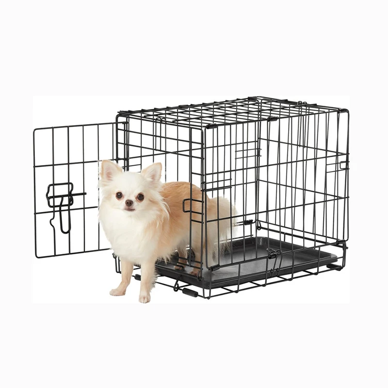 Outdoor Medium Stainless Steel Metal 42 Inch Stackable Fold Homey Cat The Pet Kennel Crate Dog Cage For Dogs