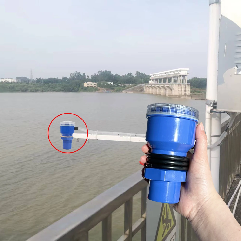 Aice Tech 4-20 mA water tank measurement level gauge transmitter ultrasonic lever sensor rs485