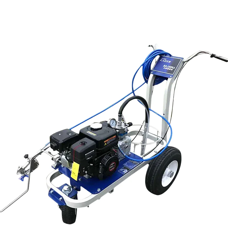Single and Double Gun Road Marking Cold Spray Traffic Line Drawing Machine Paint Removal Hand Plunger Push