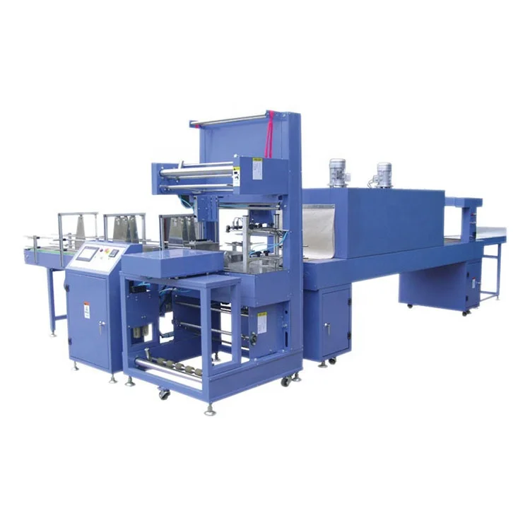 High Speed Automation Film Wrapping Machine Automatic Big Infusion Bottles Tins Sleeve Sealing & Shrink Packing Machine