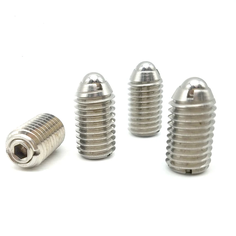 Metal Ball 55HRC SS303 BPCF spring loaded plunger steel housing press fit ball spring plunger