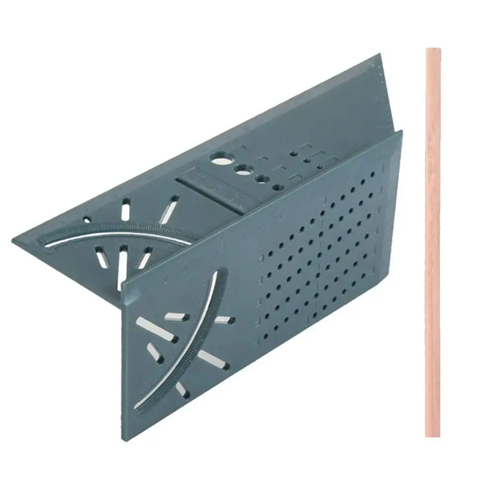 
Woodworking Square Size Measure Ruler With Carpenter Pen 3D Rule 