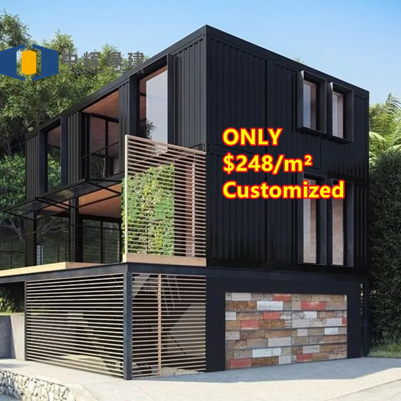CGCH Living shipping container home tiny modular home Portable prefab foldable container house cheap prefabricated house