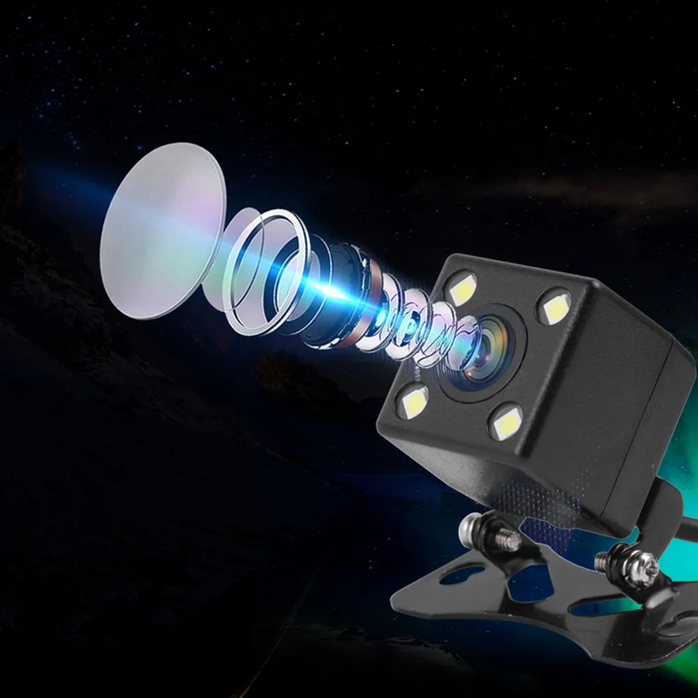 Car Rear View Camera 4/8/12LED Night Vision Reversing Auto Parking Monitor CCD Waterproof HD Video Backup Cam