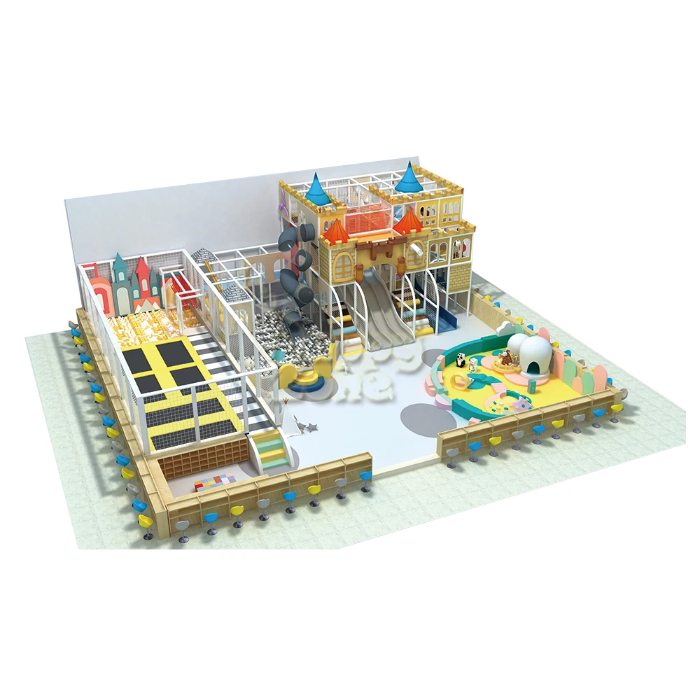 TUV Certified China Manufacturer Indoor Playground soft play ball pit pool slide Castle City Theme with toddler