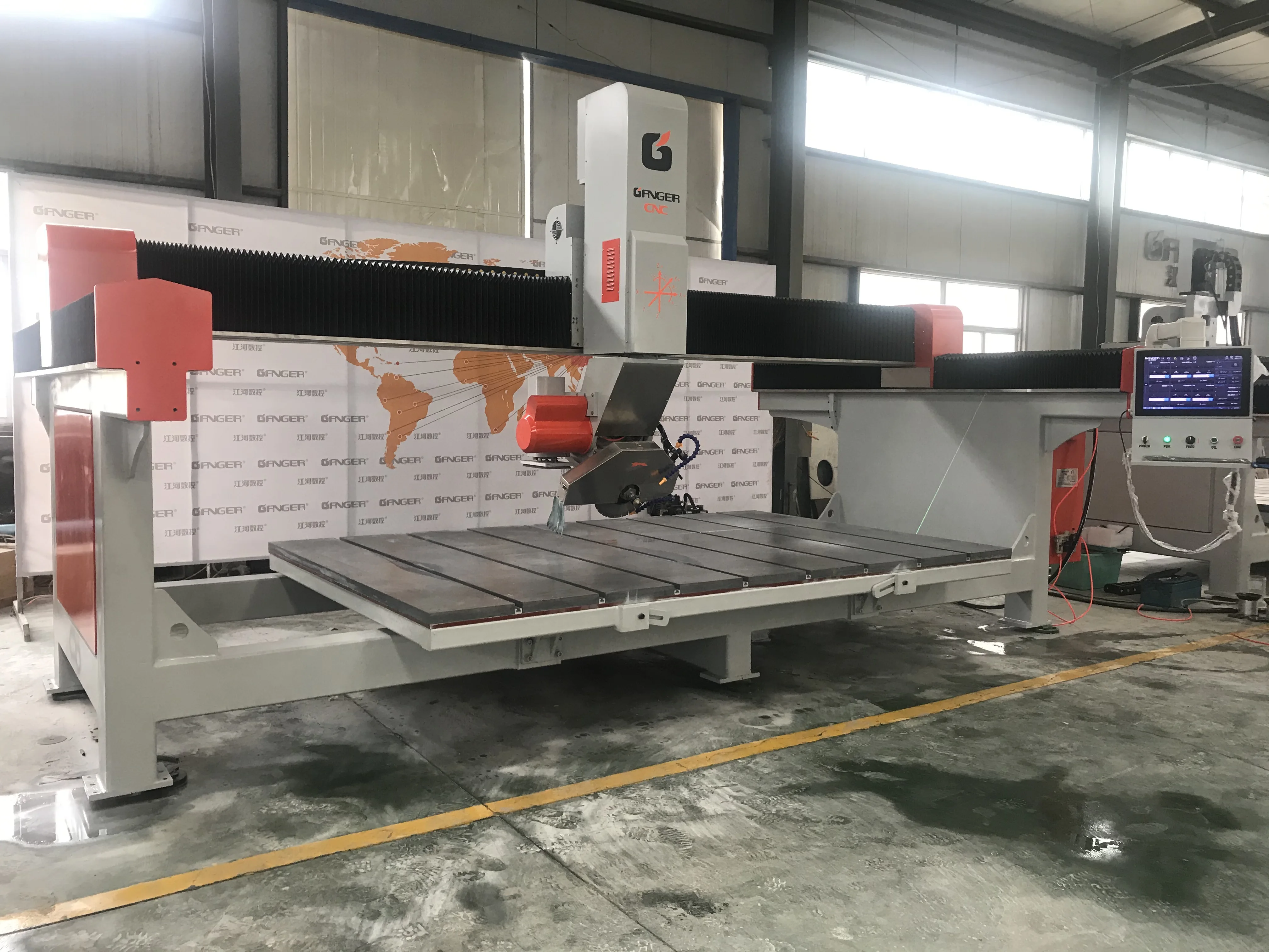 Автоматическое оборудование для работы с камнем deckton GQ-3220D Многофункциональный 5 оси пила резки камня лак мрамора и гранита/фарфор/кварц