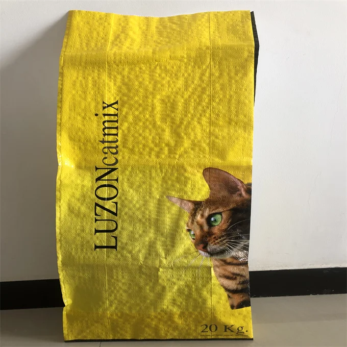 coated pp woven bags for animal feed chicken cattle bird fish horse feed bag 25kg