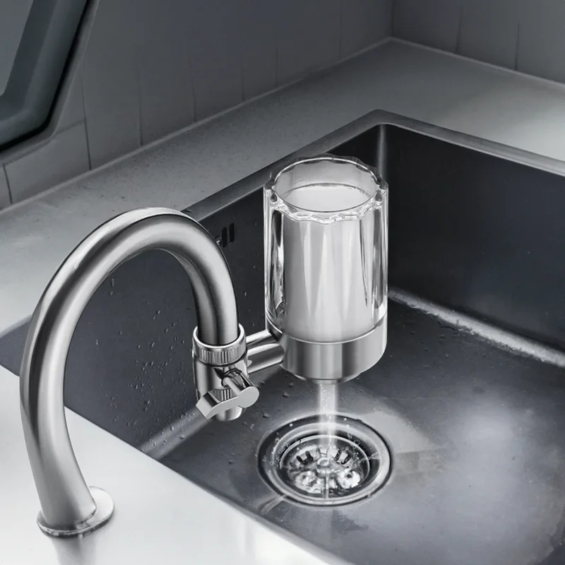 Filter Water Tap with Ceramic Percolator, Household Kitchen Faucet Water Purifier
